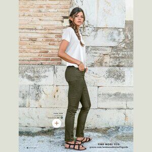 PrAna Kara Low Rise Slim Fit Tapered Leg Jeans Olive Green 6 / 28 Gorpcore Denim